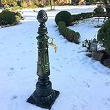 Antikas - Gartenbrunnen mit Wasserhahn - Nostalgie Zapfstelle Garten Brunnen Säulenb
