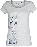 Die Eiskönigin ELSA Frauen T-Shirt grau meliert L