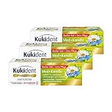 Kukident Haftcreme Med+Kamille Zahnreiniger für die Dritten, 3er Pack (3 x 40 g)