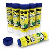 UHU Stic Magic Klebestift - 6 Stück - 8,2 g - Lösungsmittelfrei - 3000688