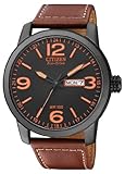 Citizen Herren Analog Quarz Uhr mit Leder Armband BM8476-07EE