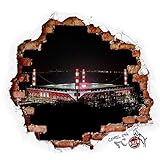 1. FC Köln Wandtattoo - RheinEnergieSTADION - Wand Dekor, Sticker - Plus Lesezeichen I Love Kö