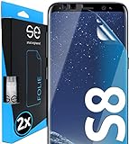 se® [2 x] 3D Schutzfolie für Samsung Galaxy S8 - Full Screen, selbstheilend, HD Displayschutz-Folie, Anti-Kratzen, Anti-Bläschen, hüllenfreundlich, kein Panzerg