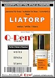 Lackstift Touch-Up Paint für Ikea LIATORP white/weiß/blanc - Q-Pen Orig