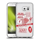 Head Case Designs Offizielle Liverpool Football Club Reds Souvenirs Soft Gel Handyhülle Hülle kompatibel mit Samsung Galaxy S7