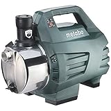 Metabo Hauswasserautomat HWA 3500 Inox (600978000) Karton, Nennaufnahmeleistung: 1100 W, Max. Fördermenge: 3500 l/h, Max. Förderhöhe: 45