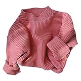 Tongnian Kleinkind Baby Mädchen Jungen Stricken Rundhals Pullover Bluse Pullover Übergroße Sweatshirt Langarm Tops Herbst Winter Kleidung