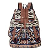 HJKHNK Retro-Muster-Rucksäcke, gestrickte Womens-Taschen, stilvolle und personalisierte Reiserucksäcke,02