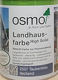 OSMO Landhausfarbe High Solid 750ml Taubenblau 2507