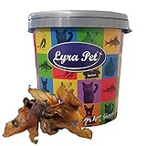 Lyra Pet® 100 Rinderohren ca. 3 kg Hundeleckerli wie Schweineohren in 30 L T