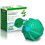 WASCHKLAR® Öko Waschball [7-FACH REINIGUNG] Saubere Wäsche OHNE Waschmittel - Waschkugel für Waschmaschine, Nachhaltige Produkte, Bio Wäscheball für Allergik