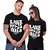 Valentinstag Shirt - Damen Und Herren PäRchen Tshirt, Couple Geschenke FüR Sie, Partner Shirts Love, Kurzarm Bluse Muster, Festliche Oberteile, Valentinstag Kleidung, Sweatshirt, Geschenke FüR F