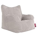 LOUNGE PUG, Sitzsack Ohrensessel mit Hocker, Cord C