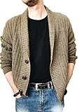 Strickwaren Herren Urban Mode Lose Neue Zweifarbig Spleißen V-Ausschnitt Strickjacke Design Männer Sweater Herbst Winter Britischer Stil Casual All-Match Herren Langarm M