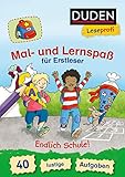 Duden Leseprofi – Mal- und Lernspaß für Erstleser. Endlich Schule!: 40 lustige Aufgaben – zuhause lernen (Rätselblock Lesen lernen 1. Klasse, Band 8)