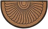 Fußmatte 'Kokos' Struktur halbrund Design2
