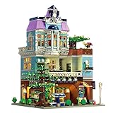 TopBau Mould King Cafe Modular Building Haus Bausteine mit Led Licht, 3430+Teile Bauset Street View Architektur Spielzeug Klemmbaustein Kompatibel mit Lego City