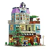 TopBau Mould King Cafe Modular Building Haus Bausteine mit Led Licht, 3430+Teile Bauset Street View Architektur Spielzeug Klemmbaustein Kompatibel mit Lego City