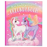 Depesche 11112 Ylvi - Kindergarten-Freundebuch mit zauberhaftem Einhorn Design, Freundschaftsbuch mit 96 Seiten und viel Platz für die Eintragungen der Freunde, ca. 18,5 x 22 x 1,5
