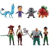 8 Stücke Kuchendekoration Raya und der letzte Drache Figurine Spielset Minifiguren Set Geburtstagsfeierbedarf Cupcake Figuren Partybedarf Kuchendeck