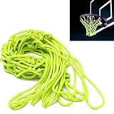 Kylewo Leuchtendes Basketball Netz -Nylon Basketball Ersatz Netz Dauerhaft,Nylon-Basketballkorbnetz-Ersatzglühen im Dunkeln für Outdoor Sports Basketball Training