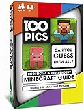 100 PICS Inoffizieller und unabhängiger Minecraft-Leitfaden – Reisekartenspiel, Taschenpuzzles für Kinder und Erw