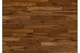 Parkett Eiche Landhausdiele, 14 x 158 x 1220 mm, geräuchert, gebürstet, natur geölt, (1,542 m² / Paket)