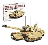 zxwd. Technics Tank Modell Kits, 904 Stück FV4034 Challenger II Hauptkampfbehälter WW2 Militärbehälter Konstruktion für Kinder und Erwachsene, Bausteine, die mit Technik kompatib