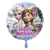 Amscan 2900901 - Standard Folienballon Frozen Happy Birthday, Druchmesser circa 43 cm, Heliumballon, Geburtstag, Dek