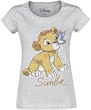 Der König der Löwen Simba - Baby Frauen T-Shirt grau meliert XL