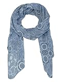 Zwillingsherz Seiden-Tuch für Damen Mädchen Paisley Elegantes Accessoire/Baumwolle/Seiden-Schal/Halstuch/Schulter-Tuch oder Umschlagstuch einsetzbar - b
