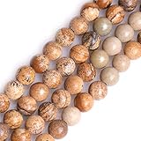 Natürlicher gelber Jaspis-Edelstein, Halbedelstein, rund, 8 mm, lose Perlen für Schmuckherstellung, Armband, Halskette, Handwerk, 38,1