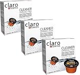 Claro Swiss | Reinigungs-Set 03 | Reinigungskapseln CS-C01 3er-Pack | K-fee | Teekanne TeaLounge System | Reinigung | Wasserenthärtung | Pflege-S