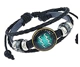 Sternzeichen Constellation Astrologie Armband Charm Leder Armb