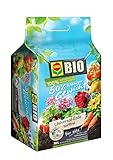 COMPO BIO Universal-Erde mit Schafwolle für Balkon- und Gartenpflanzen, ca. 50% weniger Gewicht, Torffrei, Kultursubstrat, 30 Liter, B