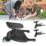 Vihir Buggy Board Trittbrett Mitfahrbrett universal passend für alle Kinderwagen geeignet für 2-5 Jahre alte Kinder, mit einer maximalen Belastung von 50