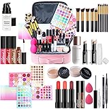 Professionelles Make-up Sets, MKNZOME 32St Schminke Starter Kit mit Schminktasche Tragbare Reise Makeup Paletten Kosmetik Lidschatten Lipgloss Geburtstags Weihnachten Geschenk