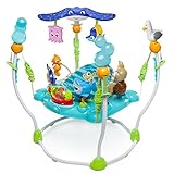 Bright Starts, Disney Baby, Findet Nemo Spring- und Spielcenter mit Spielstation mit Lichtern und Musik, 13 Aktivität Spielzeug, 360° drehender Sitz, höhenverstellbares, Kinder ab 6 M
