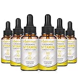 Liposom Vitamin D3+K2 Flüssigkeitsergänzung-D3 1000 IE K2 100ug-Sublingual Vitamin D3 und K2 bieten eine hochwertige Immununterstützung (Sechs Flaschen)