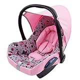 BAMBINIWELT Ersatzbezug für Maxi-Cosi CabrioFix 6-tlg, Bezug für Babyschale, Komplett-Set EULE $12 ROSA XX