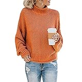 ZYHOOD Damen Dicker Pullover Rollkragenpullover Warme Winter Grobstrickpullover Zopfmuster Casual Elegante Strickpullover Frauen Einfarbig Gestrickt Pulli Oberteile Pullover Tops Rollkragenp