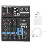 Mixer, kompaktes Mischpult Leichtgewicht für die Musikproduktion zu Hause für K Song Cover für Kondensatormikrofone für Webcasting(Transl)
