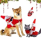 Hundekostüm Weihnachtsmann, Hund Weihnachtsmann Kostüm, Hundekostüm Weihnachten, Hunde Weihnachtskostüm, Weihnachtsmann Kleidung Hundejacke, Santa Hundekostüm Weihnachten, Santa Outfit für H