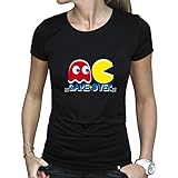 ABYstyle - Pac-Man - T-Shirt - Game Over - Damen - schwarz (XL)