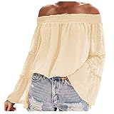 Kobay Damen Winter Mantel Oberteile Elegant Langarmshirt Frauen Strickwaren Wellenförmige Streifen Kontrastfarbe Halber Rollkragenpullover Weihnachtspullover(Beige, XXL)