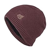 Niuyy Damen Strickmütze Warm Wintermützen Damenmütze Bommelmütze Herbstmütze Strick Beanie Wintermütze Bommel Winter Beanie Mütze Winter Mü