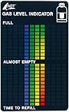 AGT Gasanzeige: Gasstand-Anzeiger für handelsübliche Gasflaschen, 22-stufige Skala (Gasstandanzeiger)