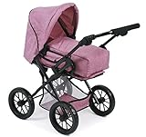 Bayer Chic 2000 560 70 Kombi-Puppenwagen Leni, Jeans pink