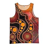 Herren Tank Top Modisch 3D Drucken Ärmelloses Freizeit Unterhemd Sommer Weste Komfortables Atmungsaktives Bodybuilding Trägershirt Sport Achselshirts Herren Gym Fitness Training T-Shirts L