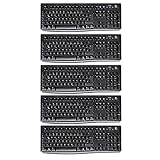 Logitech K120 Business Keyboard, QWERTZ, deutsches Layout (Tastatur, Schwarz, 5 Stück)